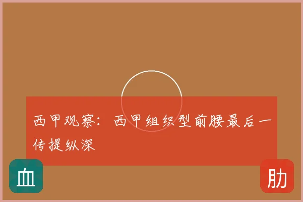 西甲观察：西甲组织型前腰最后一传提纵深